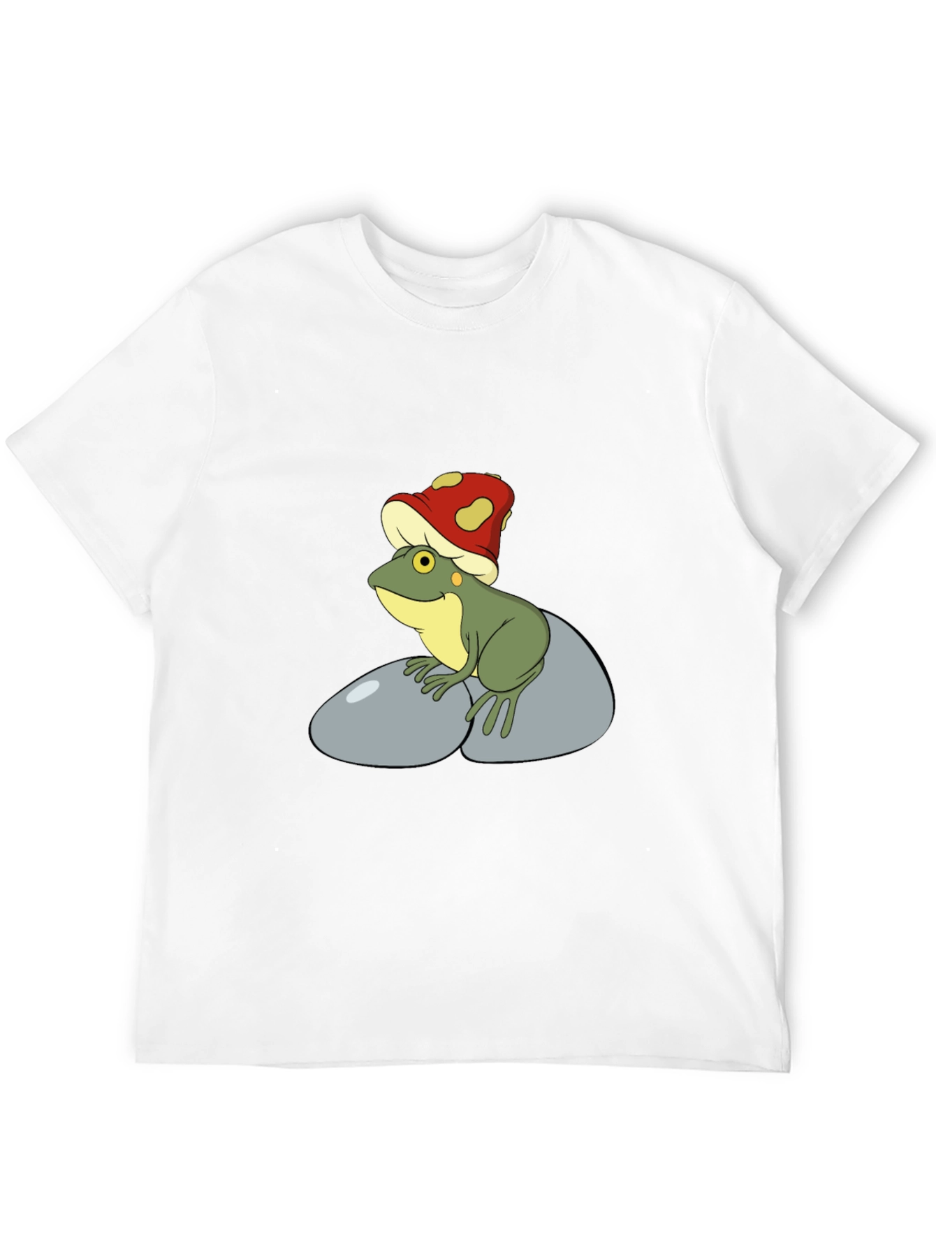 Frog with Mushroom Hat Graphic Tee