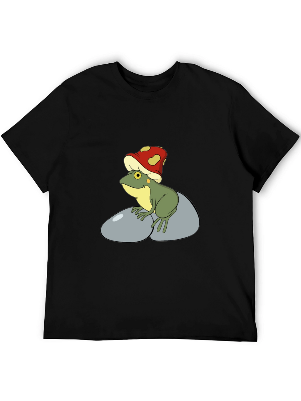 Frog with Mushroom Hat Graphic Tee