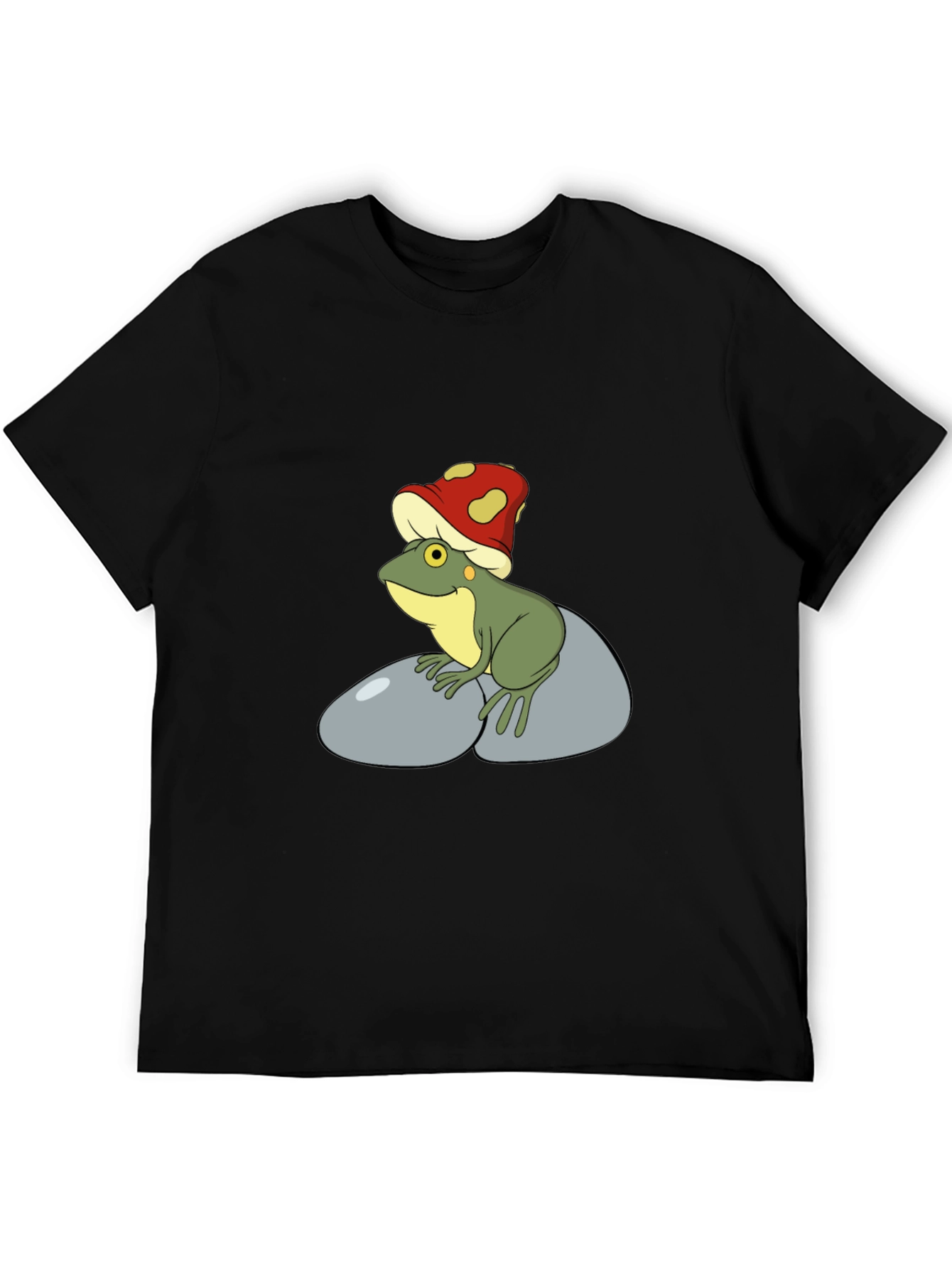 Frog with Mushroom Hat Graphic Tee