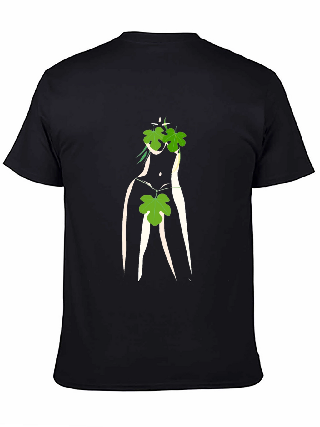 Fig Leaf Graphic Black T-Shirt