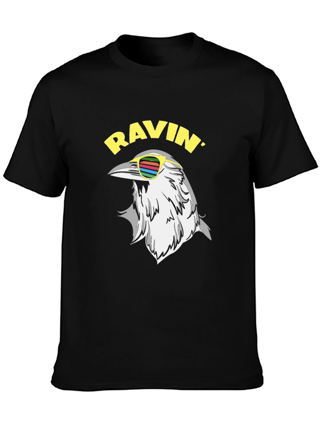 Ravin Crow T-Shirt - Cool Bird Graphic Tee