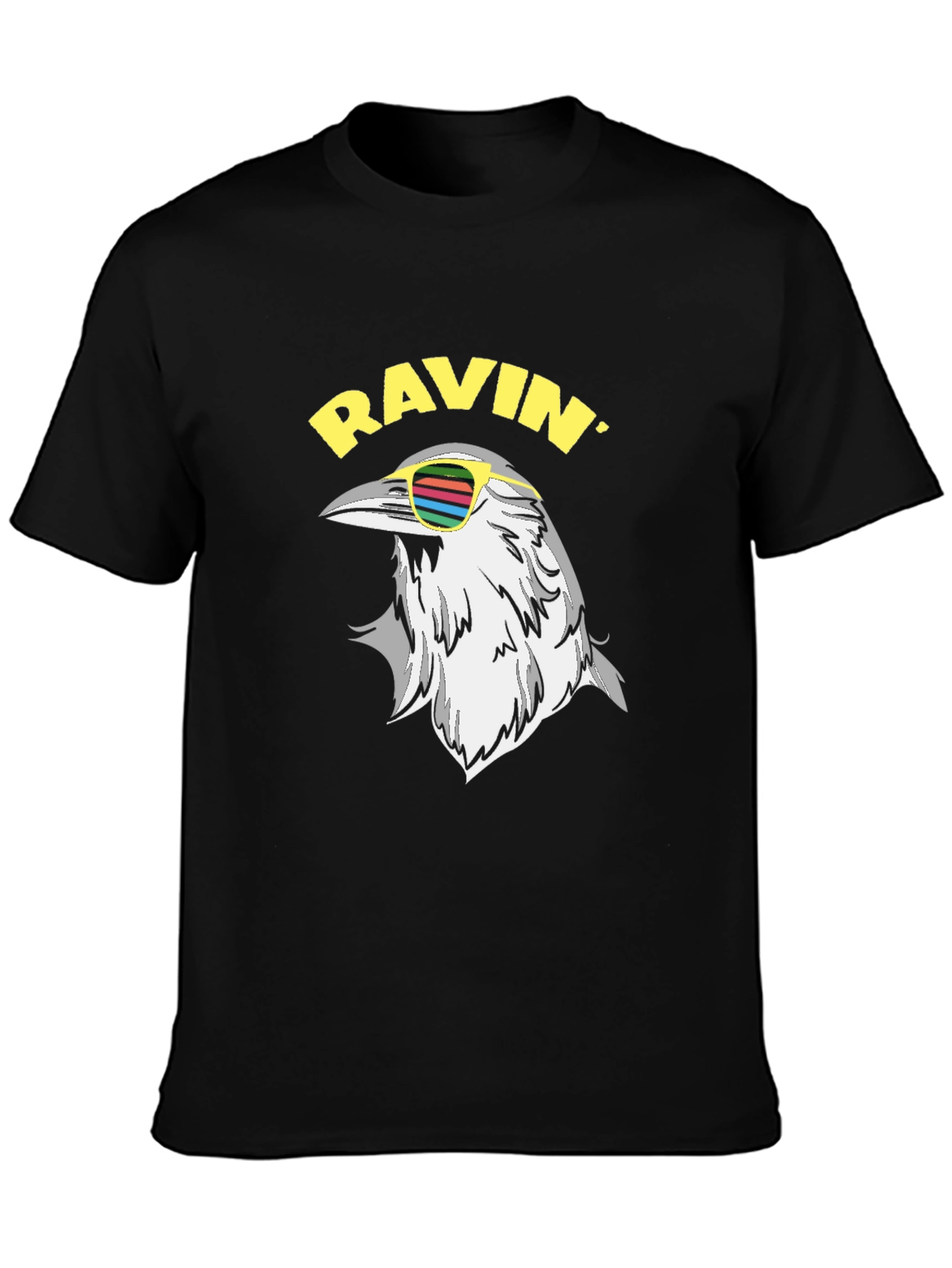 Ravin Crow T-Shirt - Cool Bird Graphic Tee