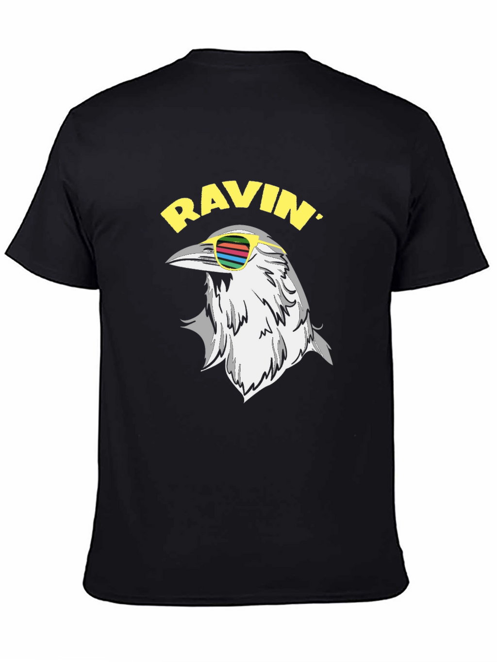 Ravin Crow T-Shirt - Cool Bird Graphic Tee