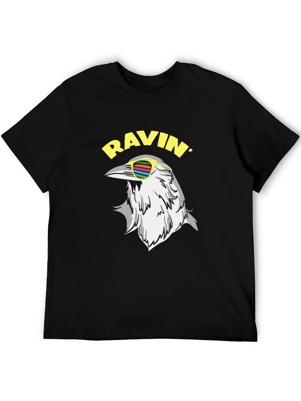 Ravin Crow T-Shirt - Cool Bird Graphic Tee