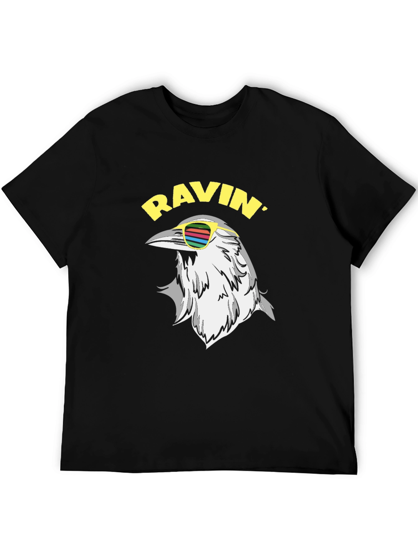 Ravin Crow T-Shirt - Cool Bird Graphic Tee