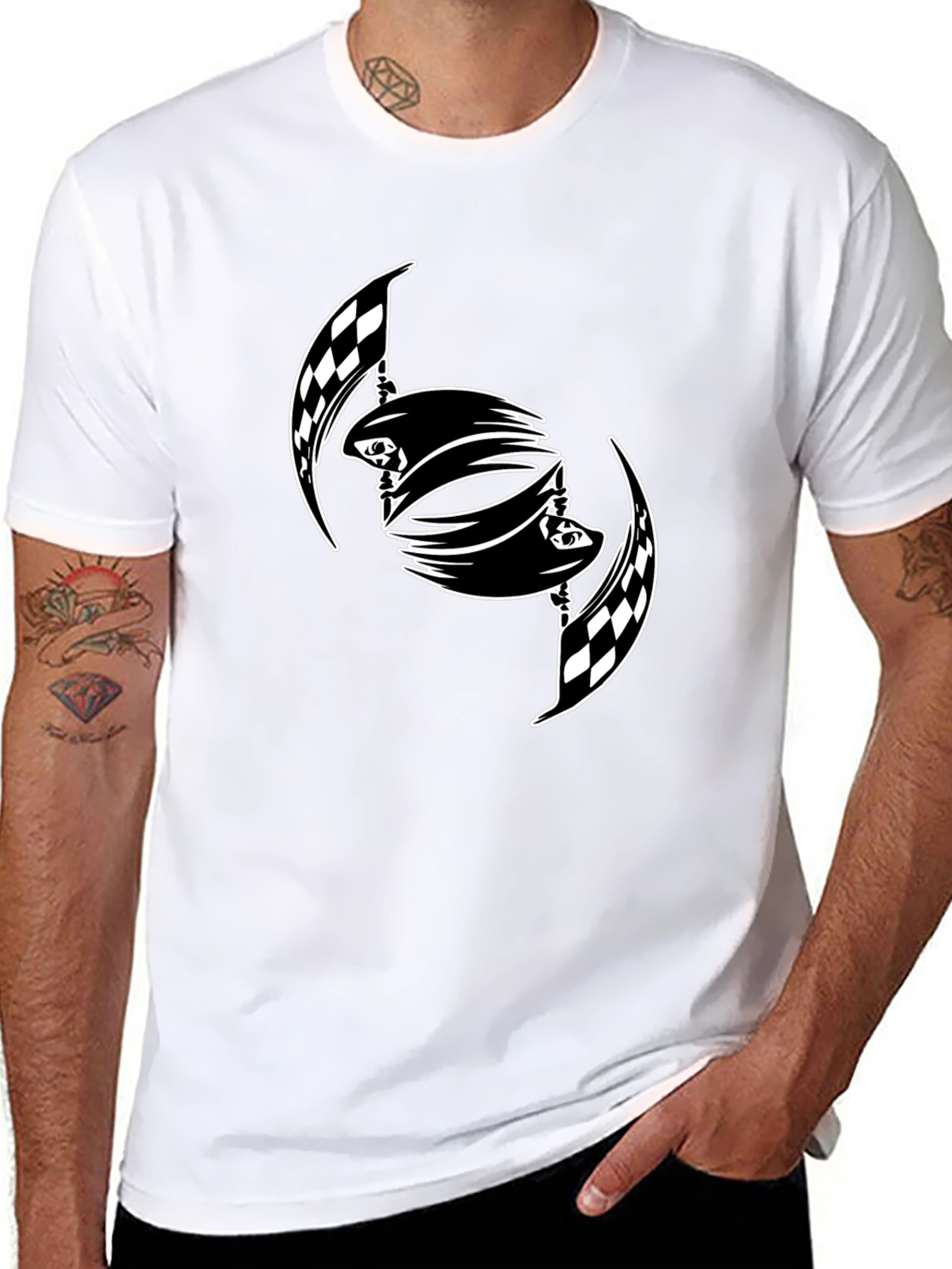 Checkered Flag T-Shirt: Graphic Tee for Race Fans