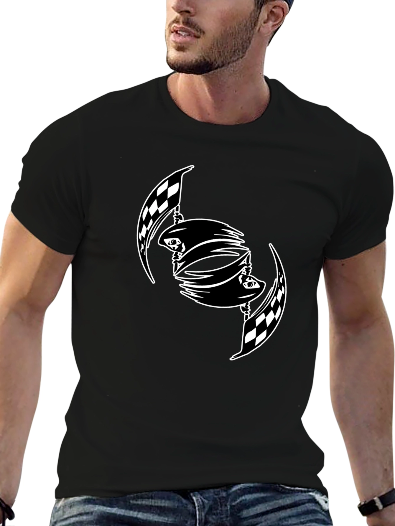 Checkered Flag T-Shirt: Graphic Tee for Race Fans