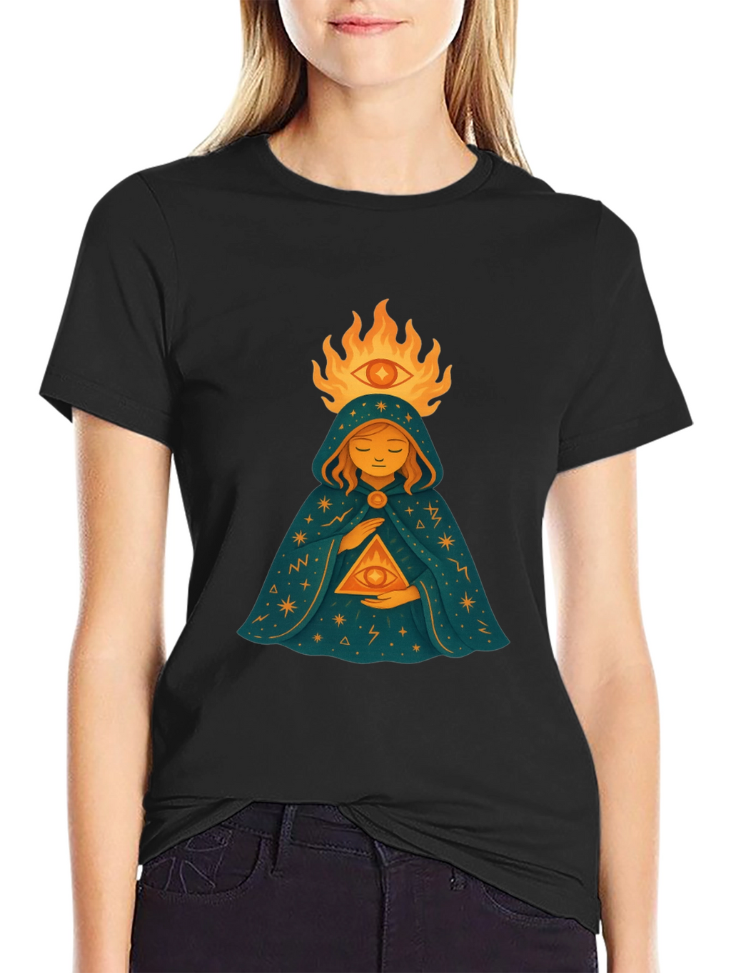 Mystic Eye Graphic Tee - Unisex Black T-Shirt