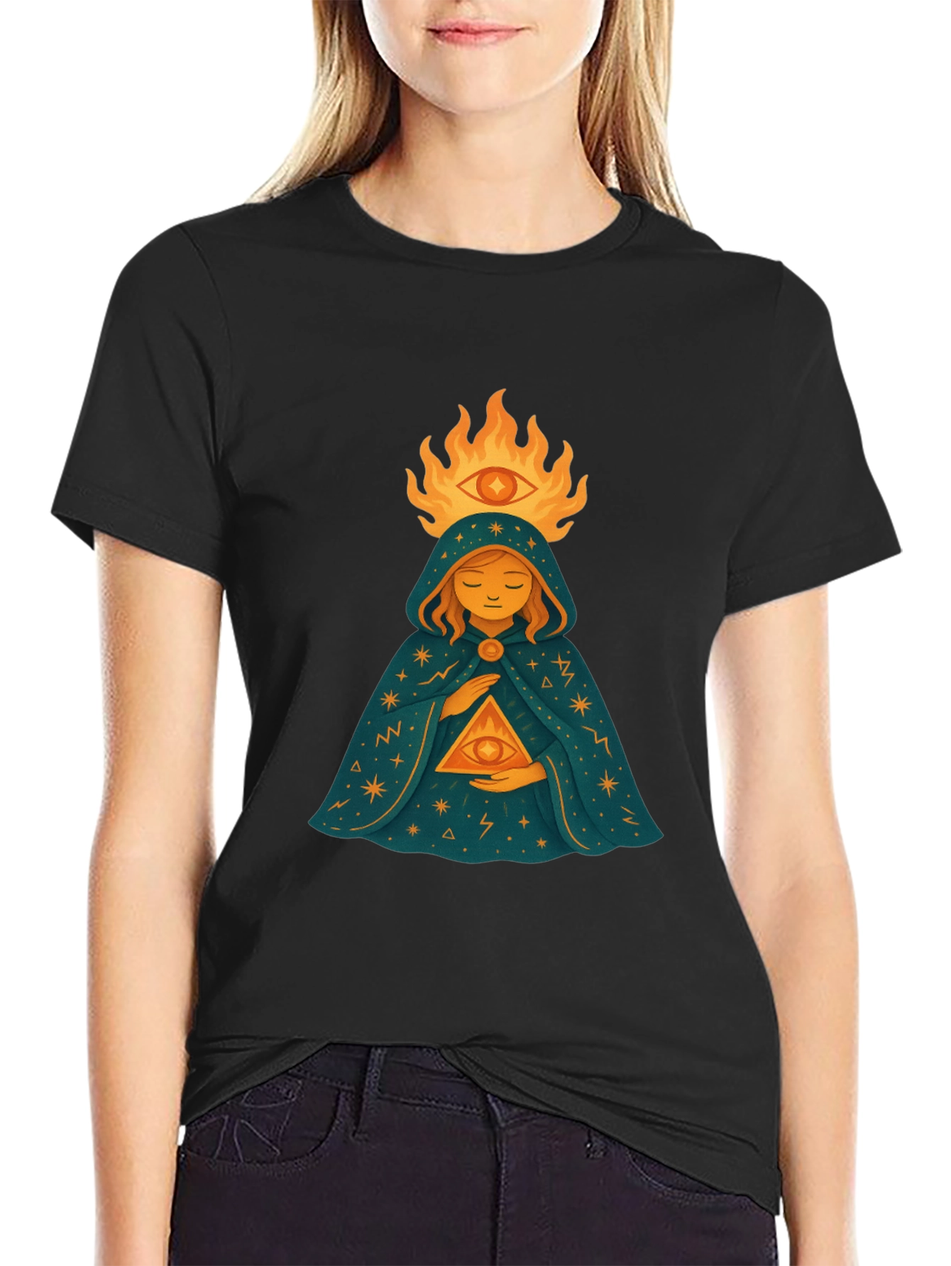 Mystic Eye Graphic Tee - Unisex Black T-Shirt