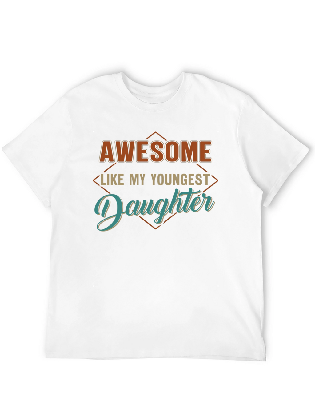 Awesome Like My Youngest Daughter Black T-Shirt