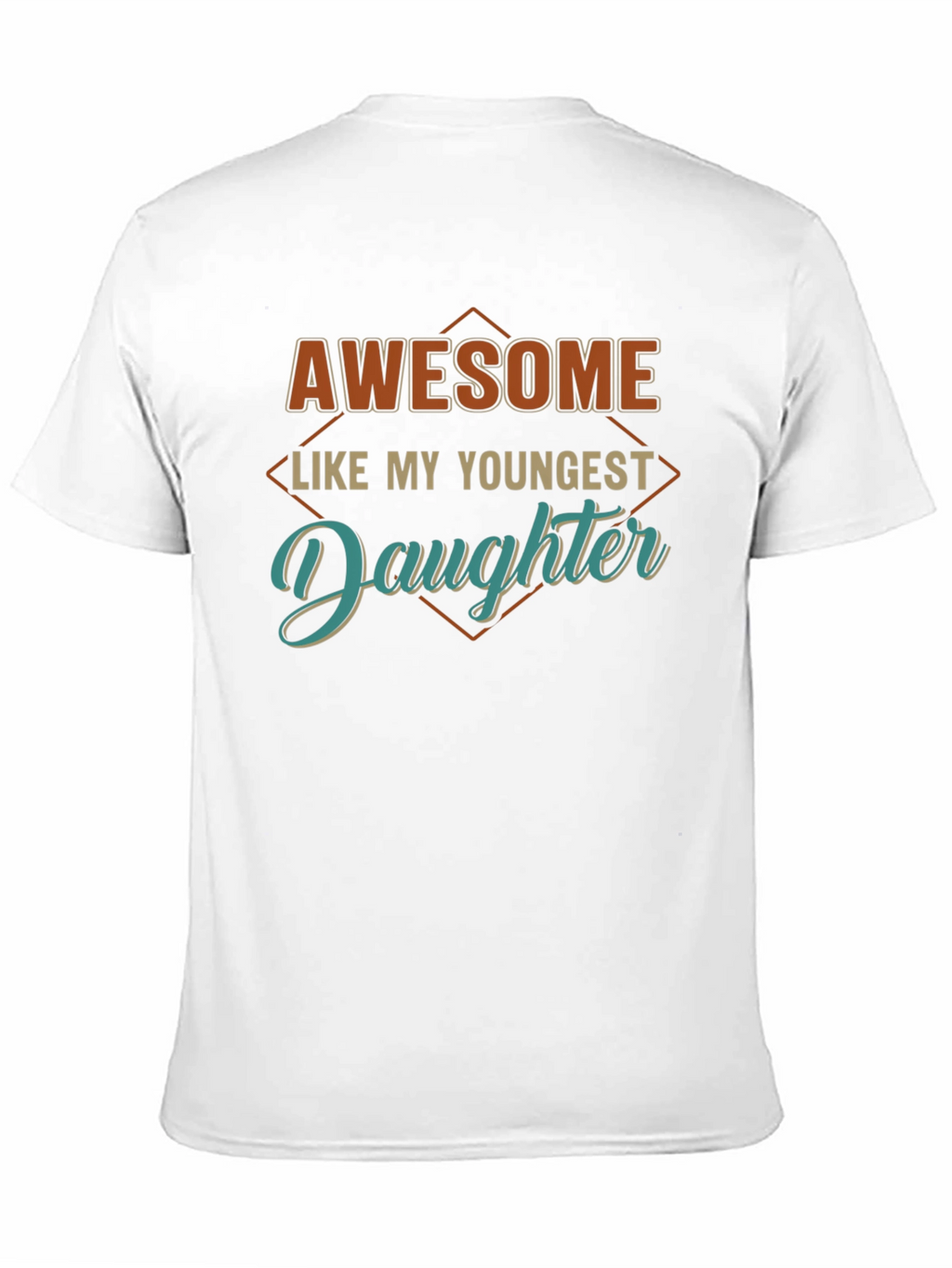 Awesome Like My Youngest Daughter Black T-Shirt
