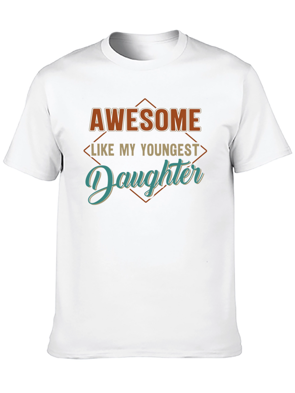 Awesome Like My Youngest Daughter Black T-Shirt