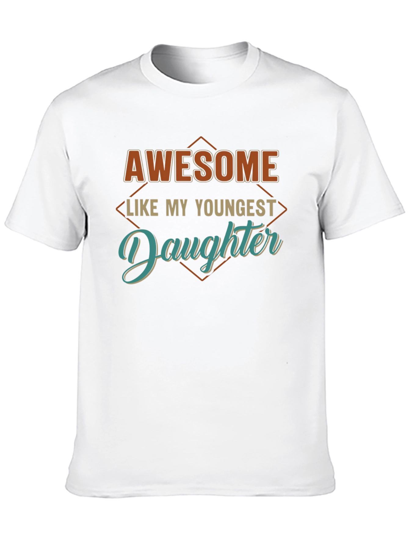 Awesome Like My Youngest Daughter Black T-Shirt