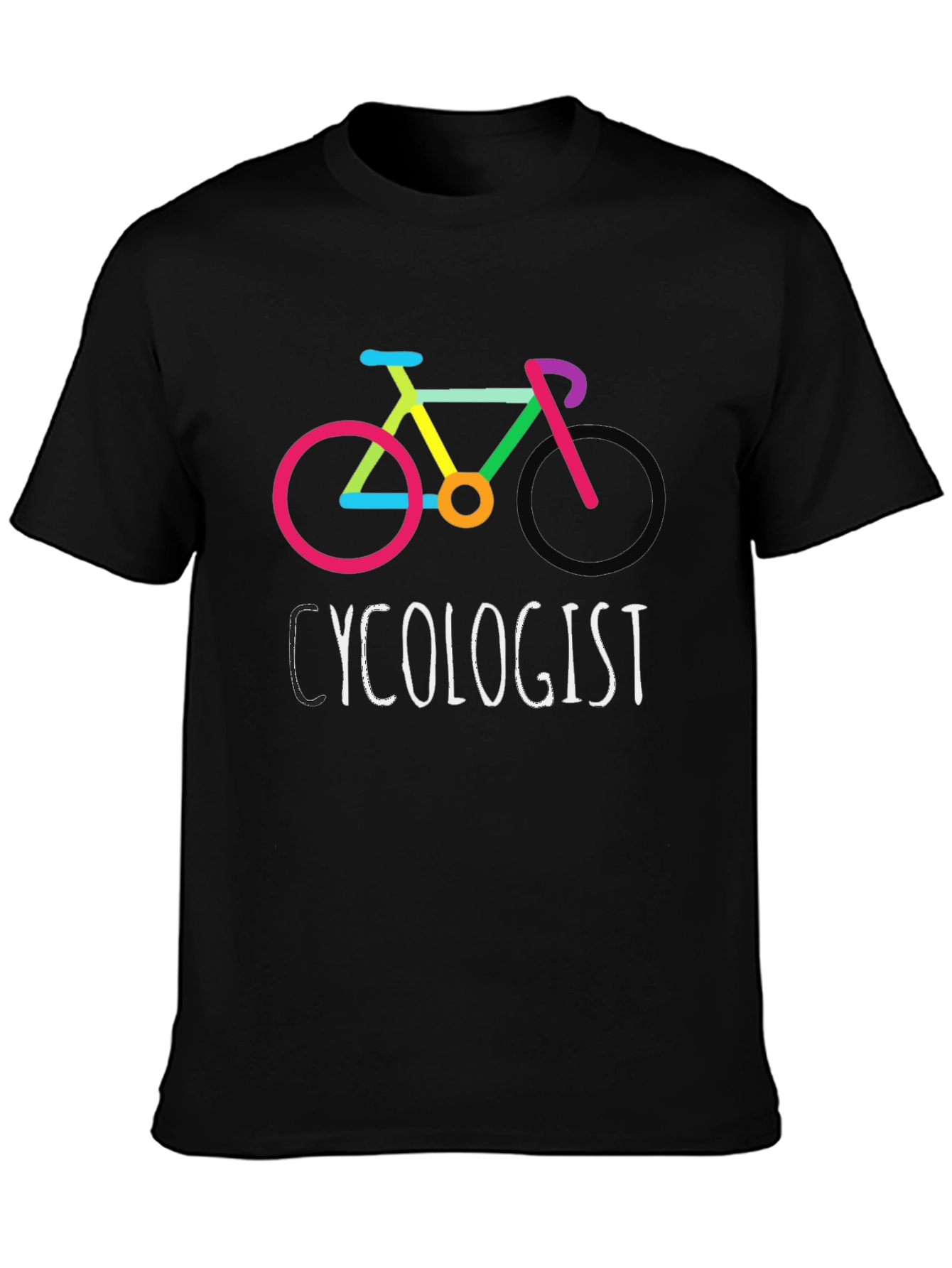 Cyclologist T-Shirt - Colorful Bike Graphic Tee