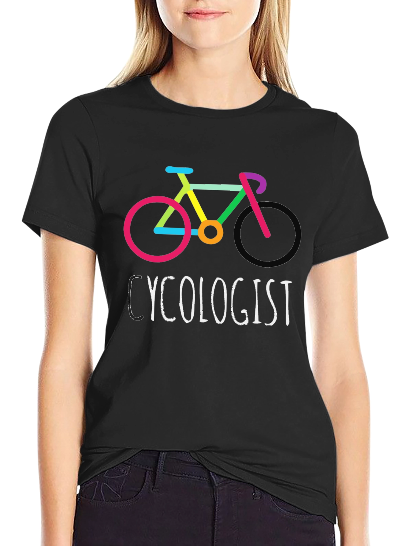 Cyclologist T-Shirt - Colorful Bike Graphic Tee