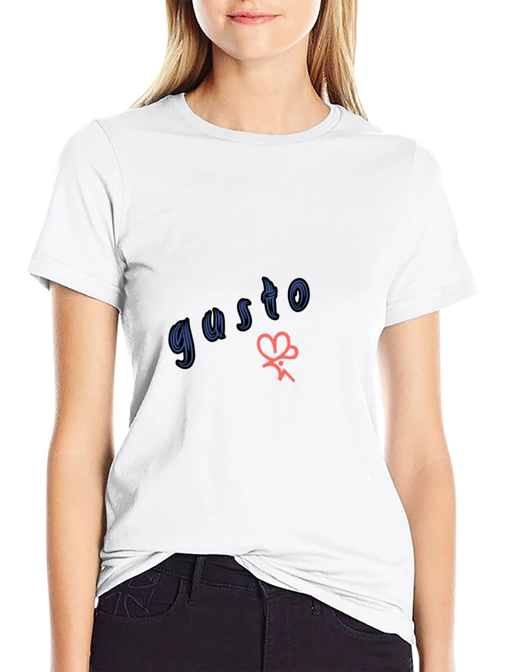 Gusto Graphic Tee - Stylish Black Cotton T-Shirt