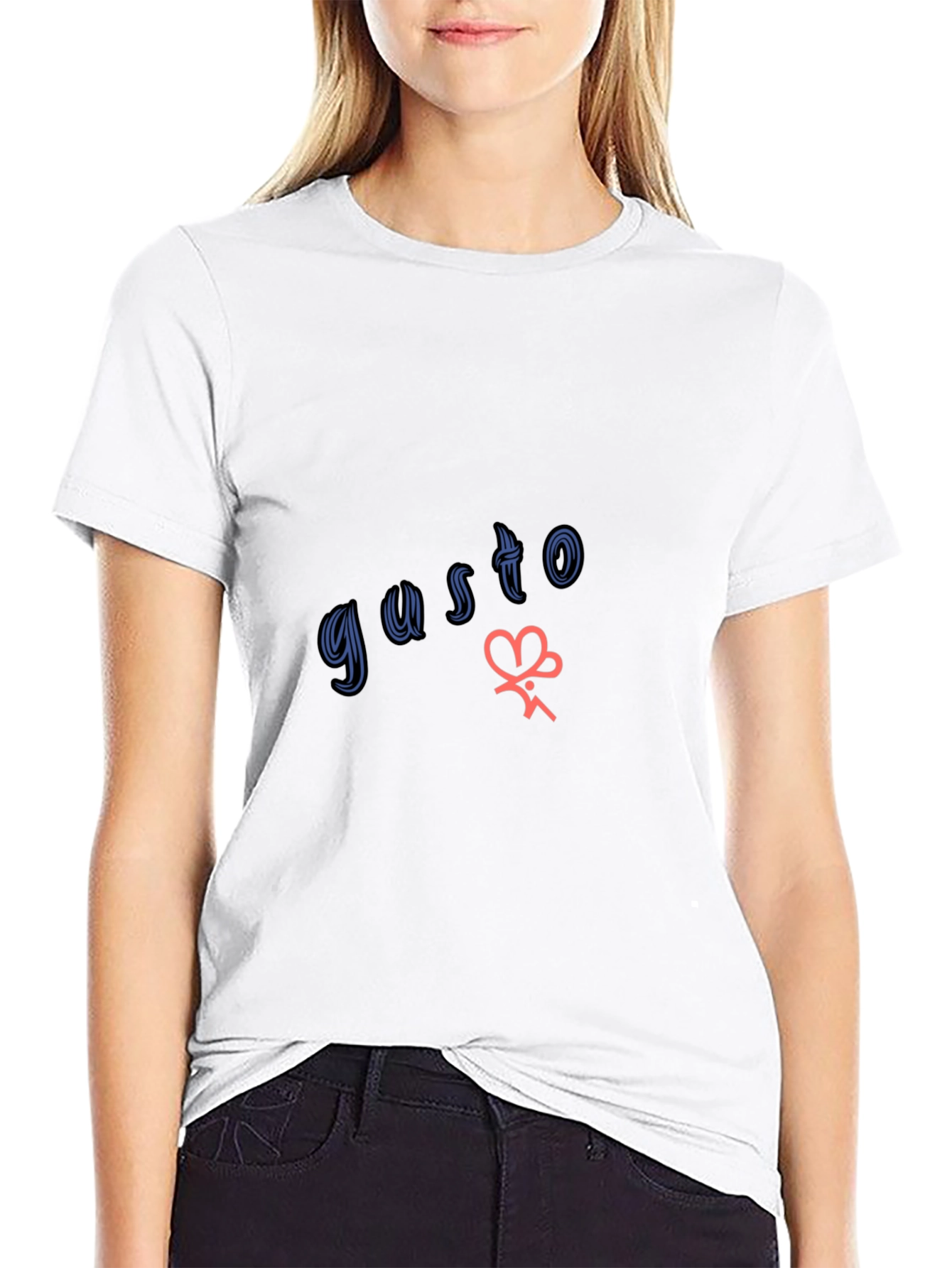 Gusto Graphic Tee - Stylish Black Cotton T-Shirt