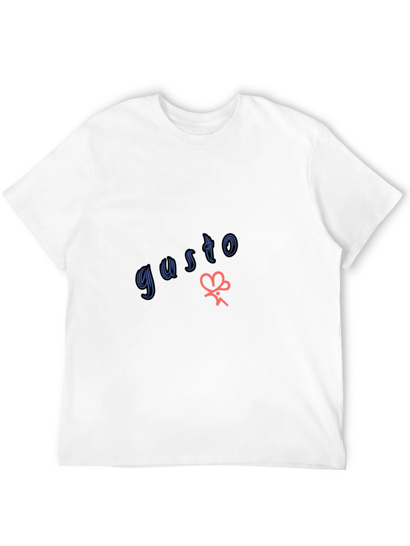 Gusto Graphic Tee - Stylish Black Cotton T-Shirt