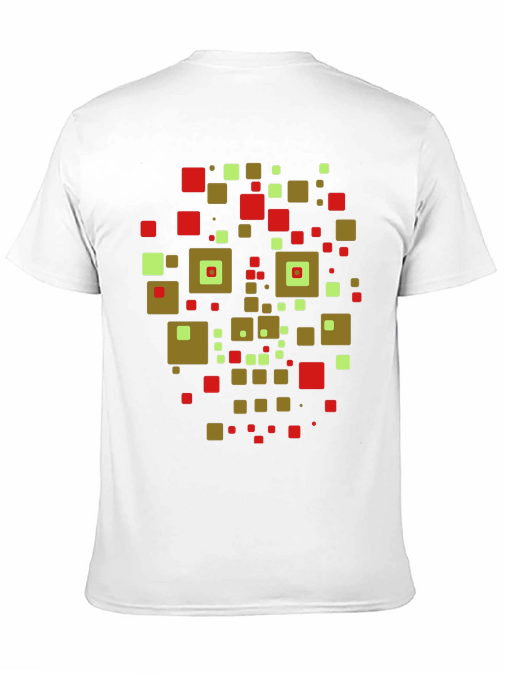 Geometric Squares Graphic Tee - Modern Art Shirt