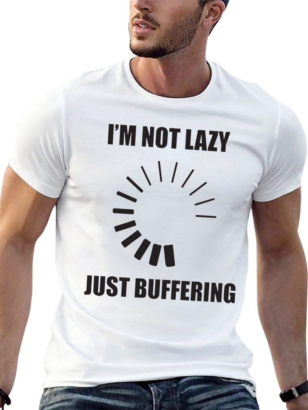 Im Not Lazy Just Buffering Graphic Tee