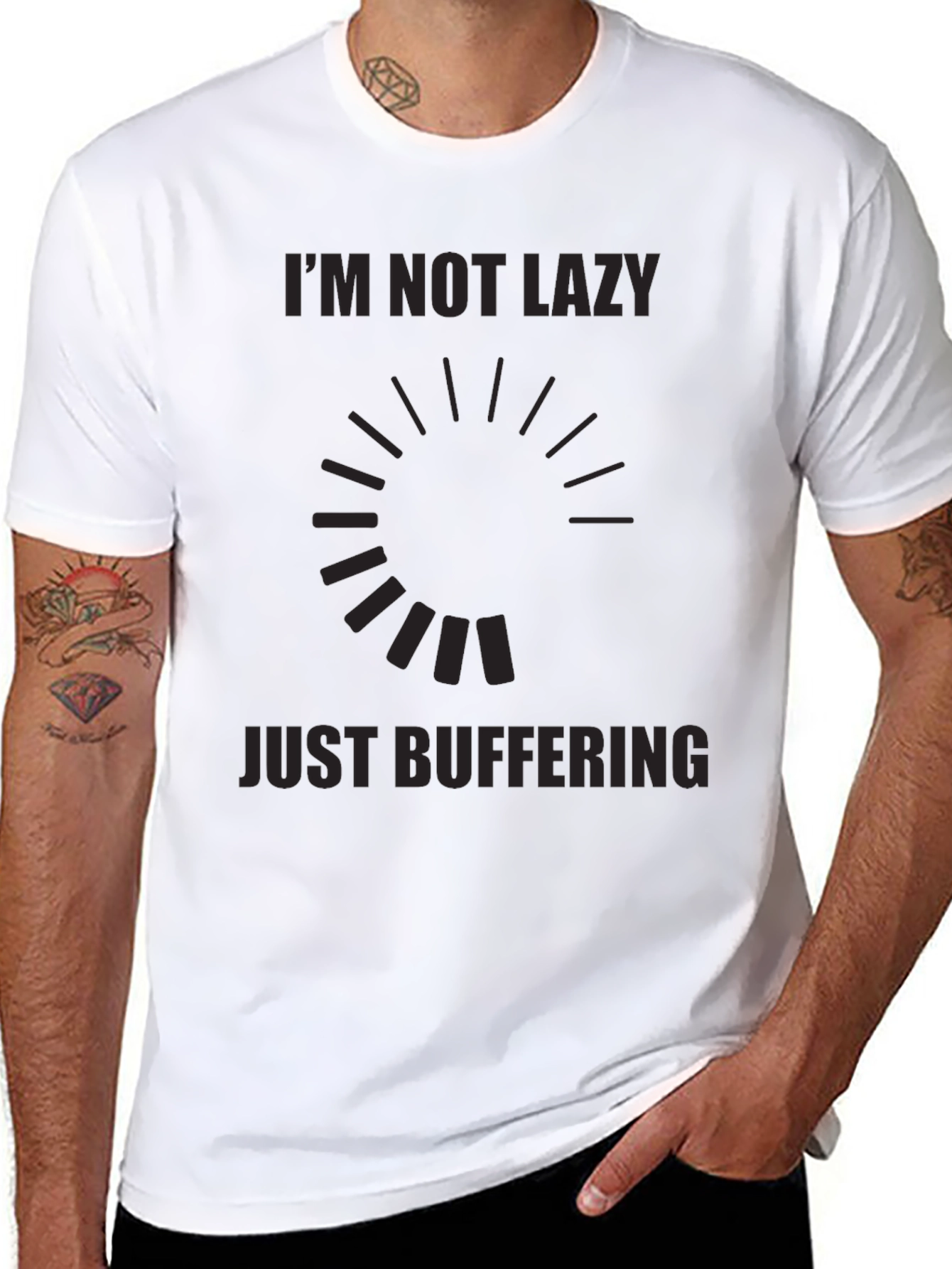 Im Not Lazy Just Buffering Graphic Tee