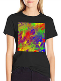 Abstract Mosaic Art T-Shirt - Vibrant Graphic Tee
