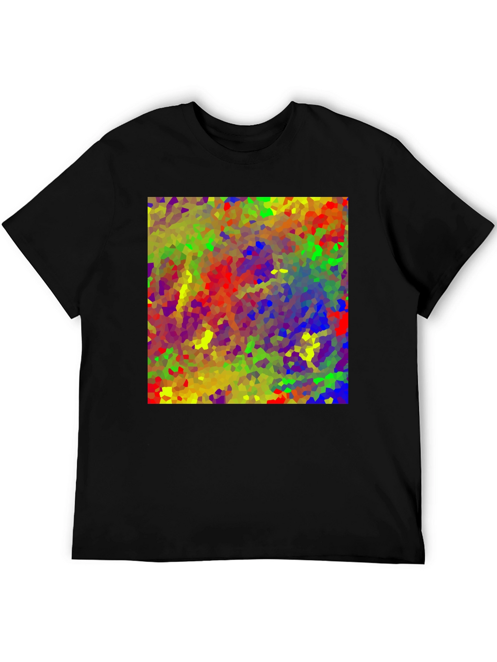 Abstract Mosaic Art T-Shirt - Vibrant Graphic Tee