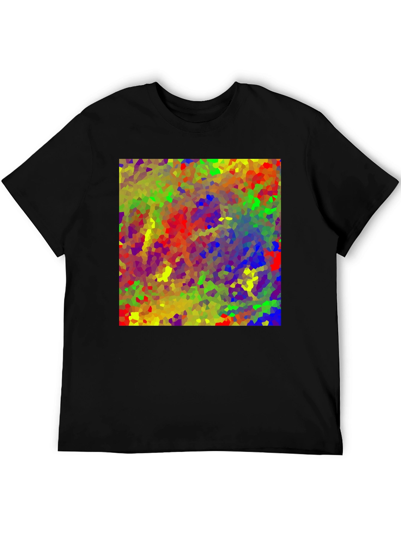 Abstract Mosaic Art T-Shirt - Vibrant Graphic Tee