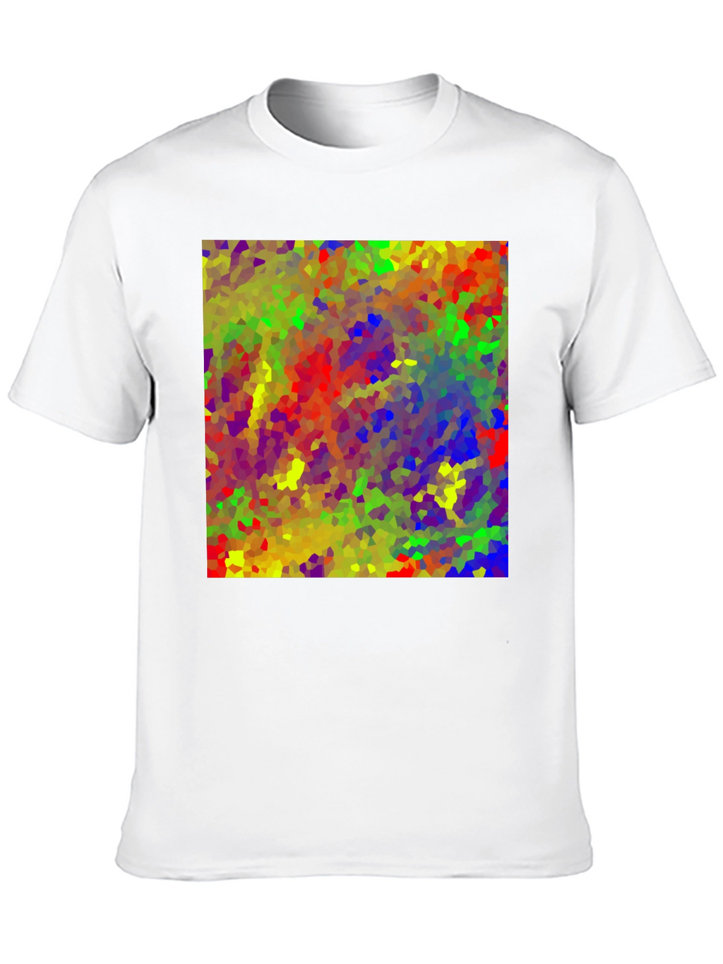 Abstract Mosaic Art T-Shirt - Vibrant Graphic Tee
