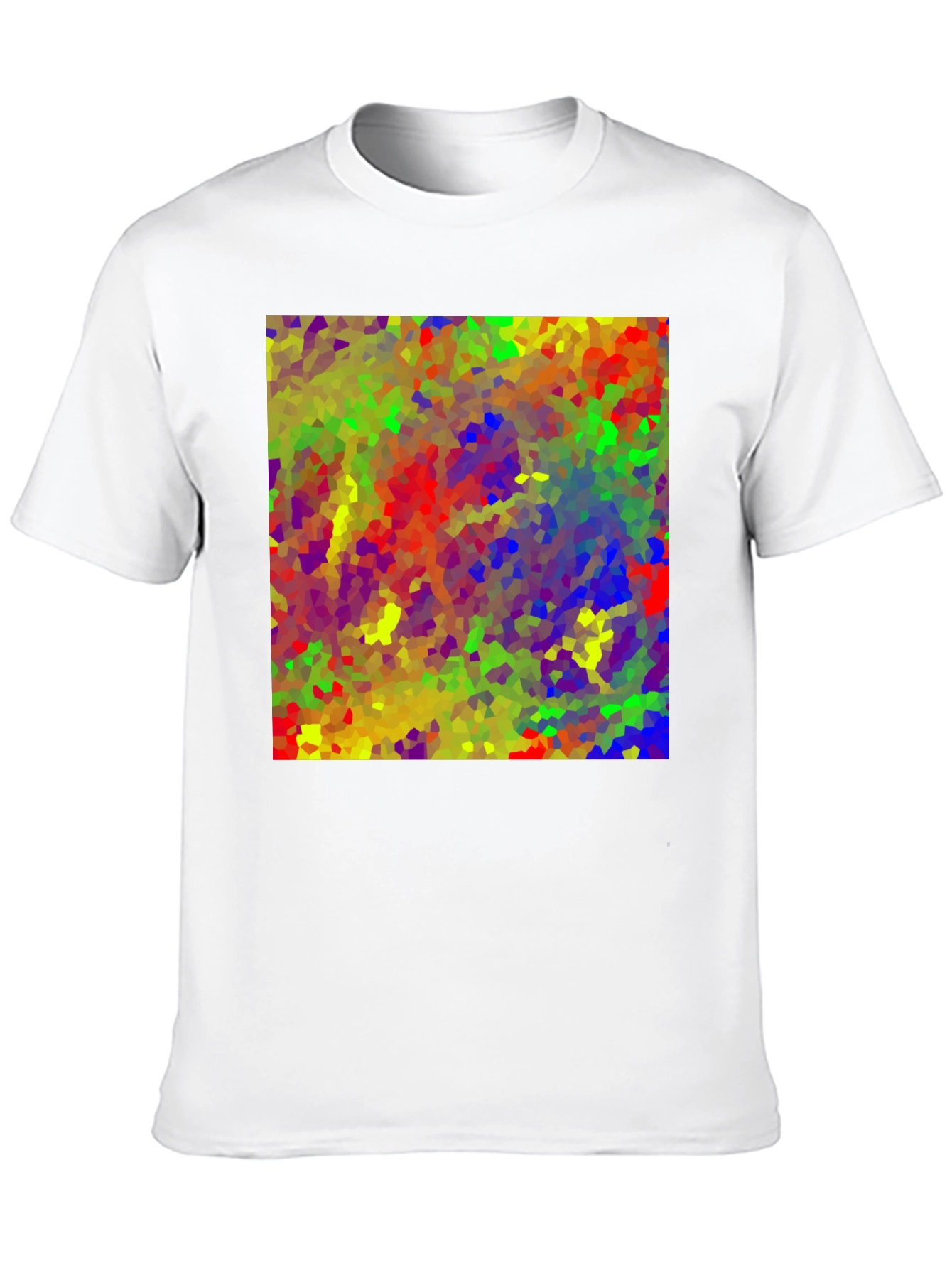 Abstract Mosaic Art T-Shirt - Vibrant Graphic Tee