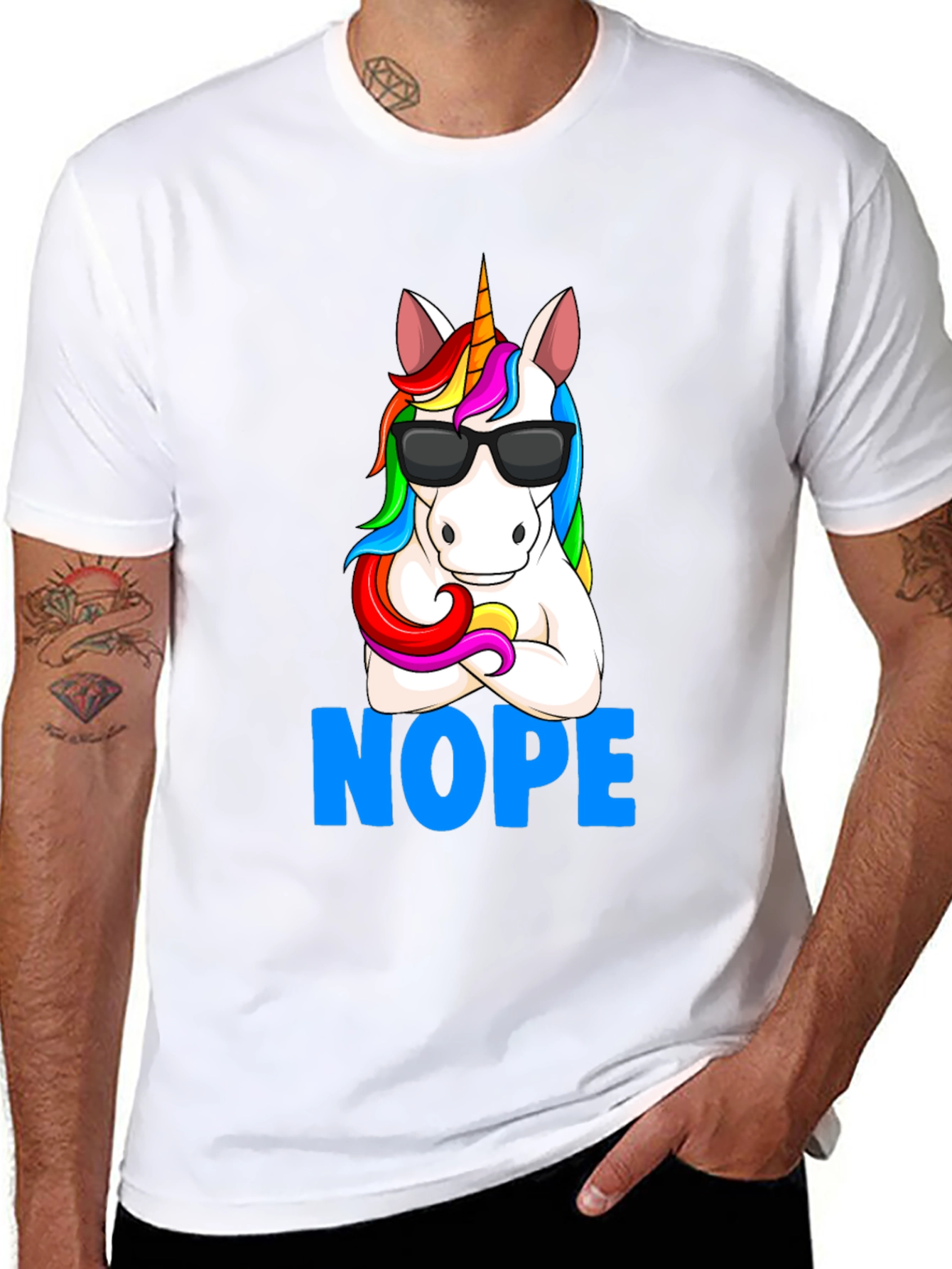 Unicorn NOPE T-Shirt - Funny Graphic Tee