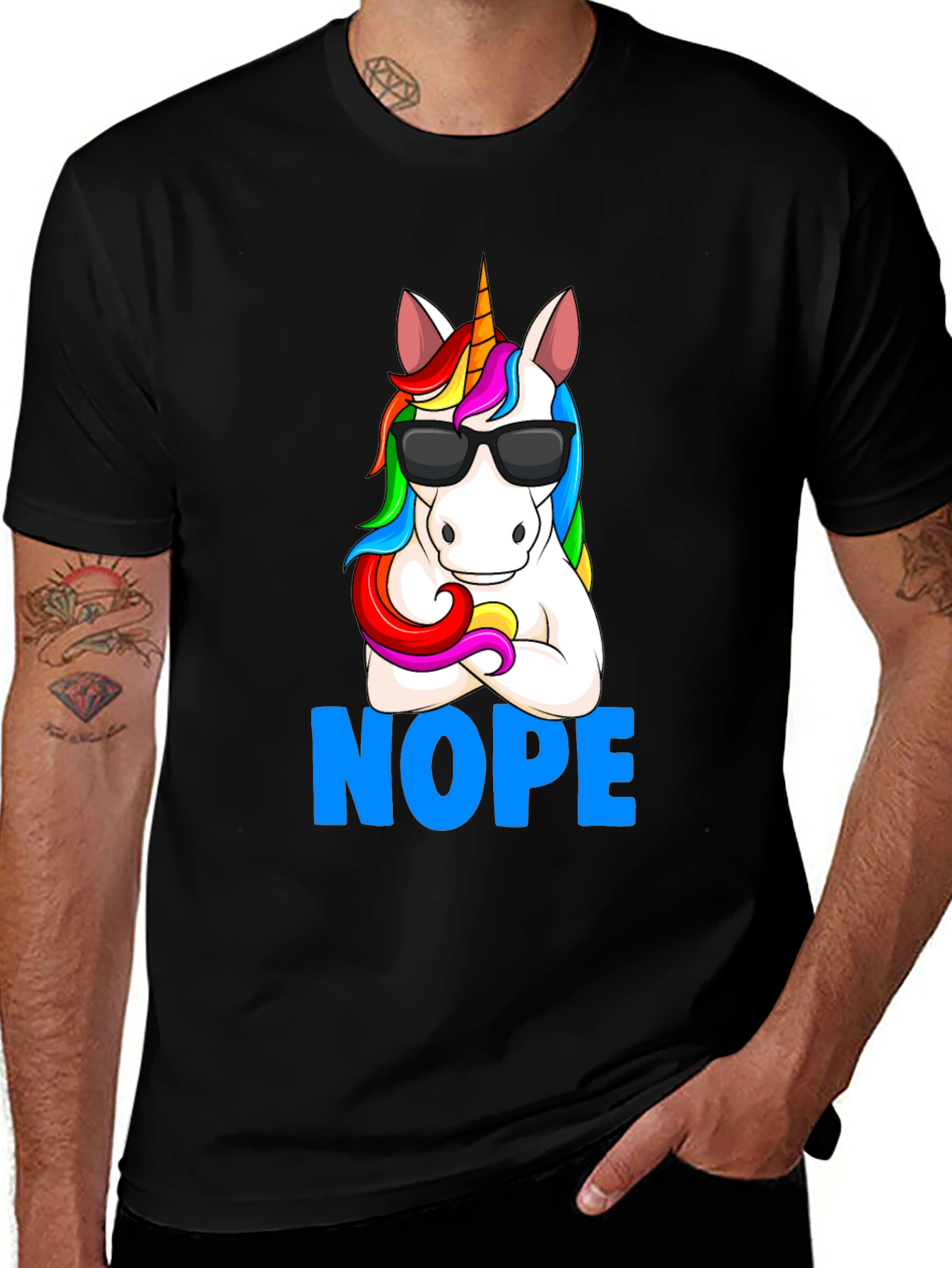 Unicorn NOPE T-Shirt - Funny Graphic Tee