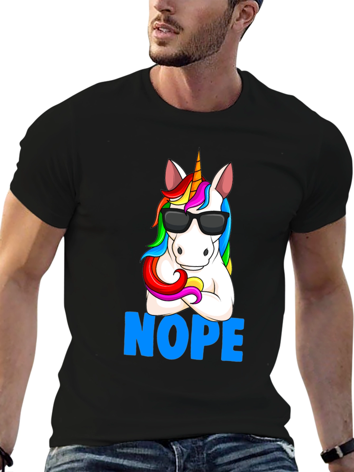 Unicorn NOPE T-Shirt - Funny Graphic Tee