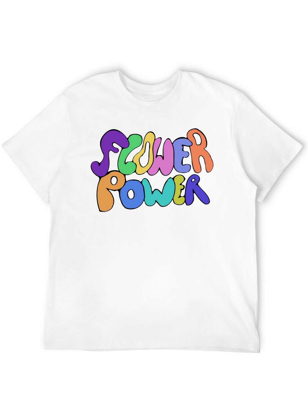 Flower Power Graphic Tee - Groovy Retro Style