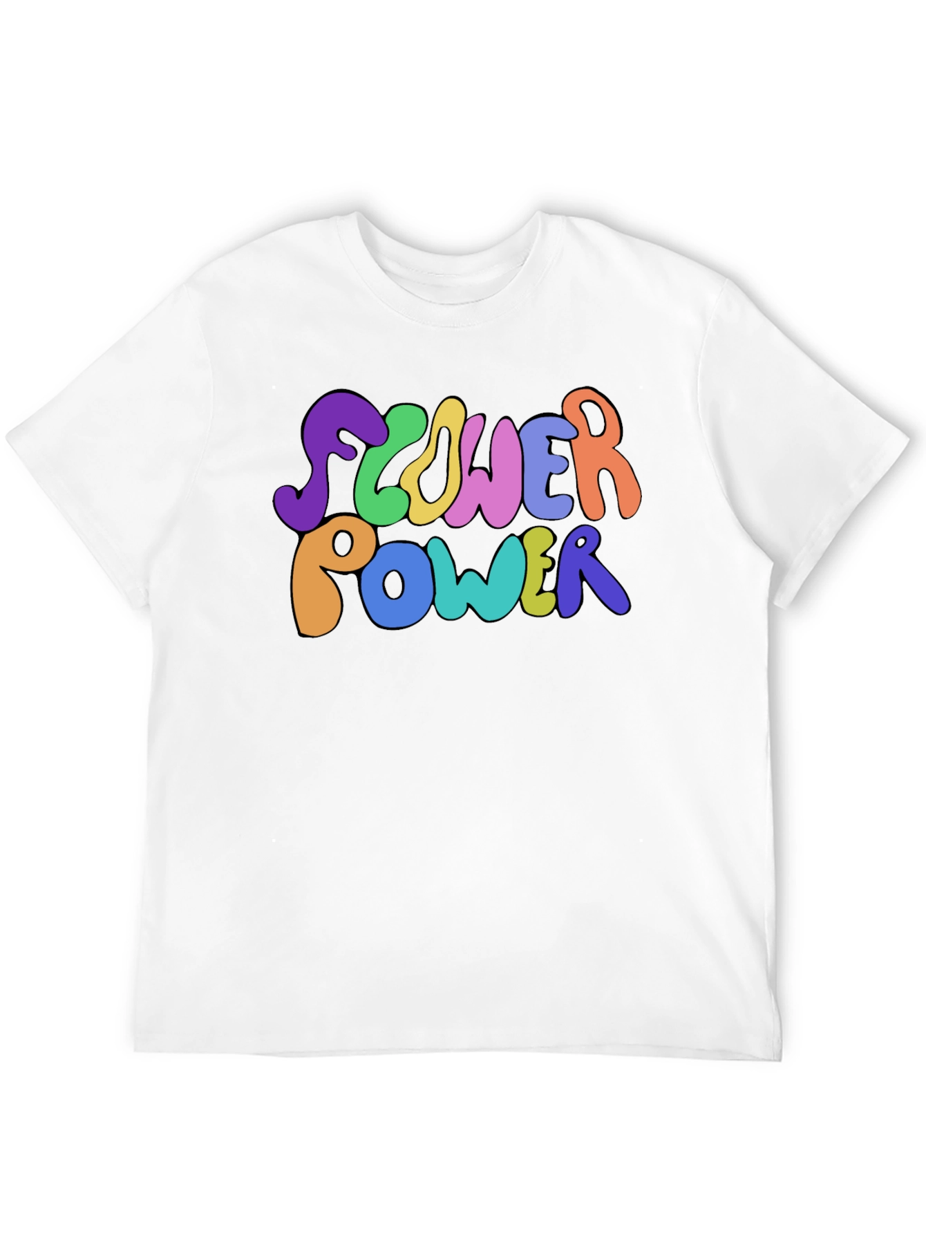 Flower Power Graphic Tee - Groovy Retro Style