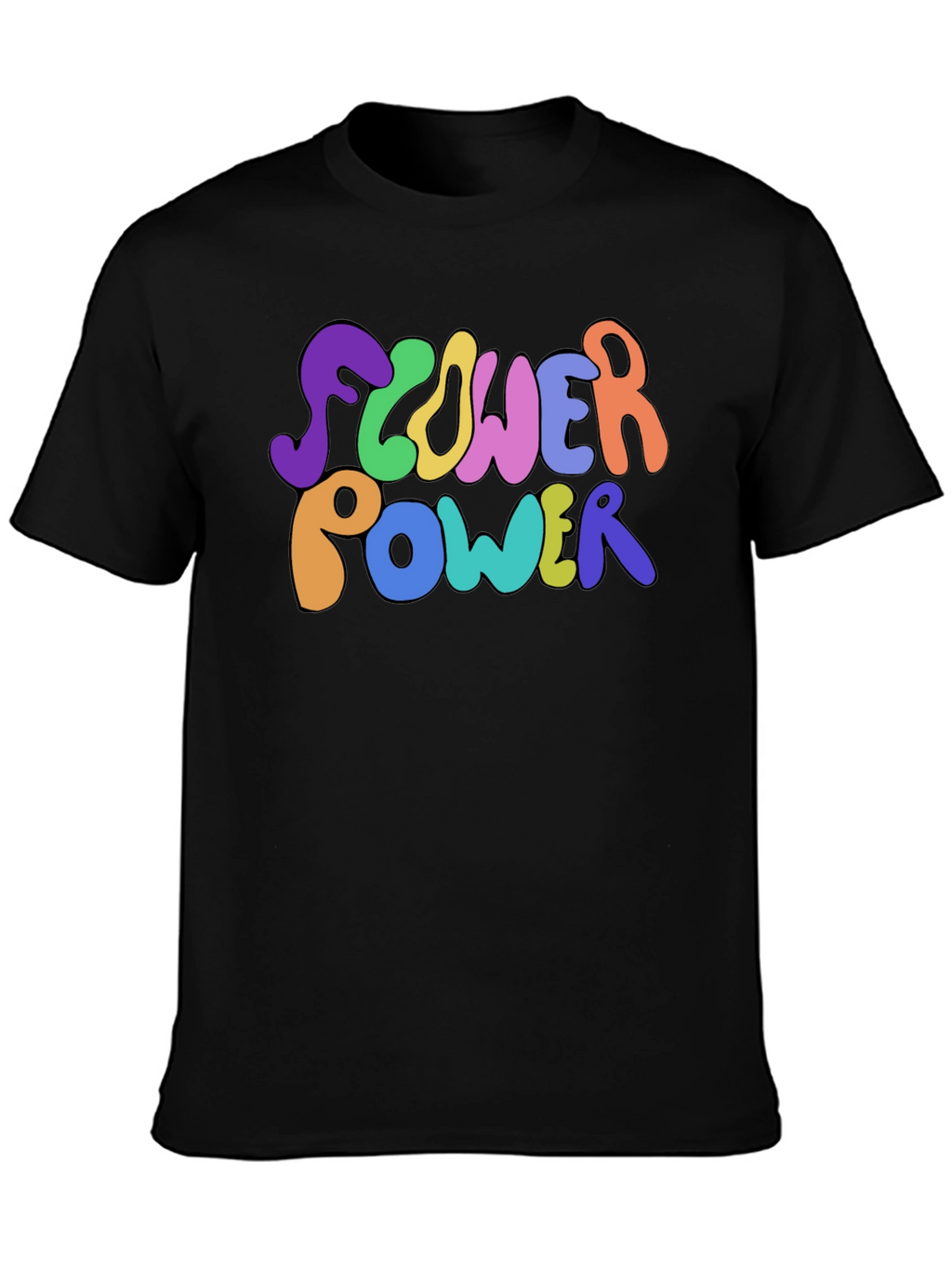 Flower Power Graphic Tee - Groovy Retro Style