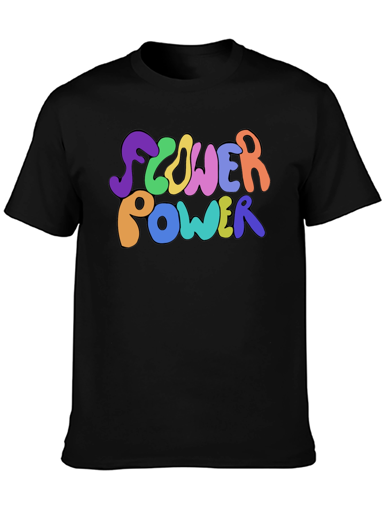 Flower Power Graphic Tee - Groovy Retro Style