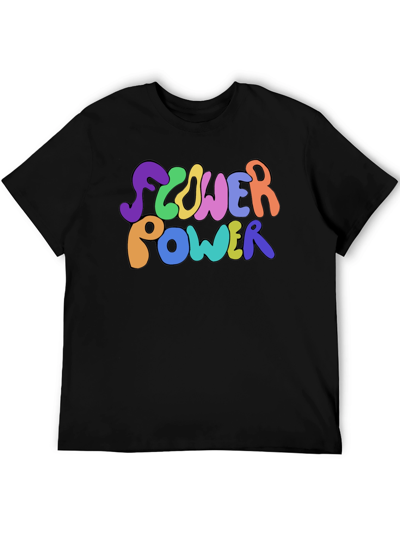 Flower Power Graphic Tee - Groovy Retro Style