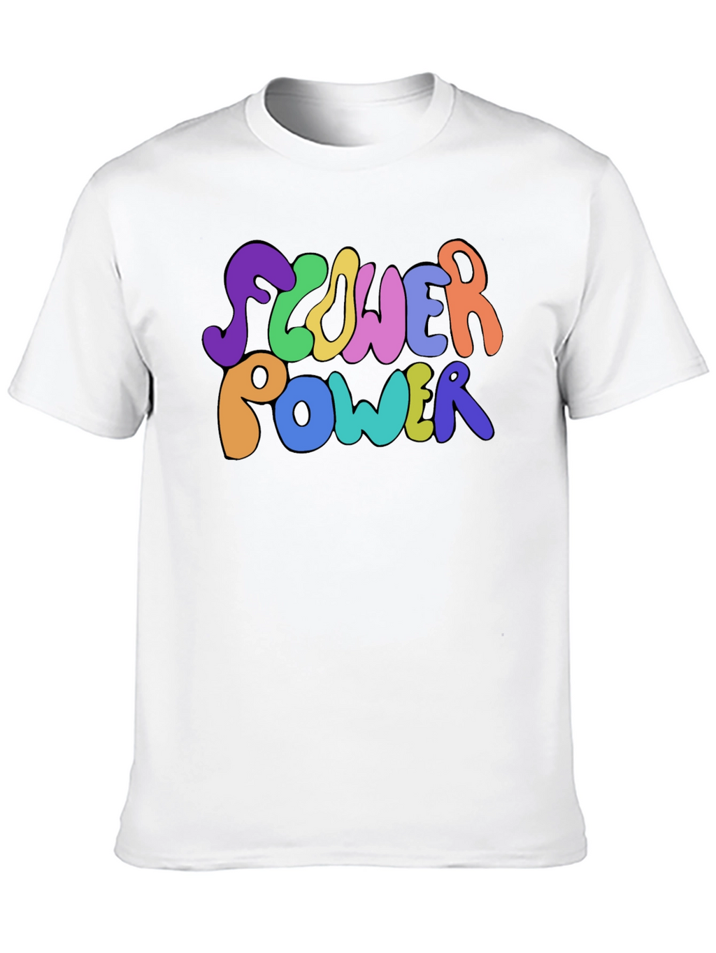 Flower Power Graphic Tee - Groovy Retro Style