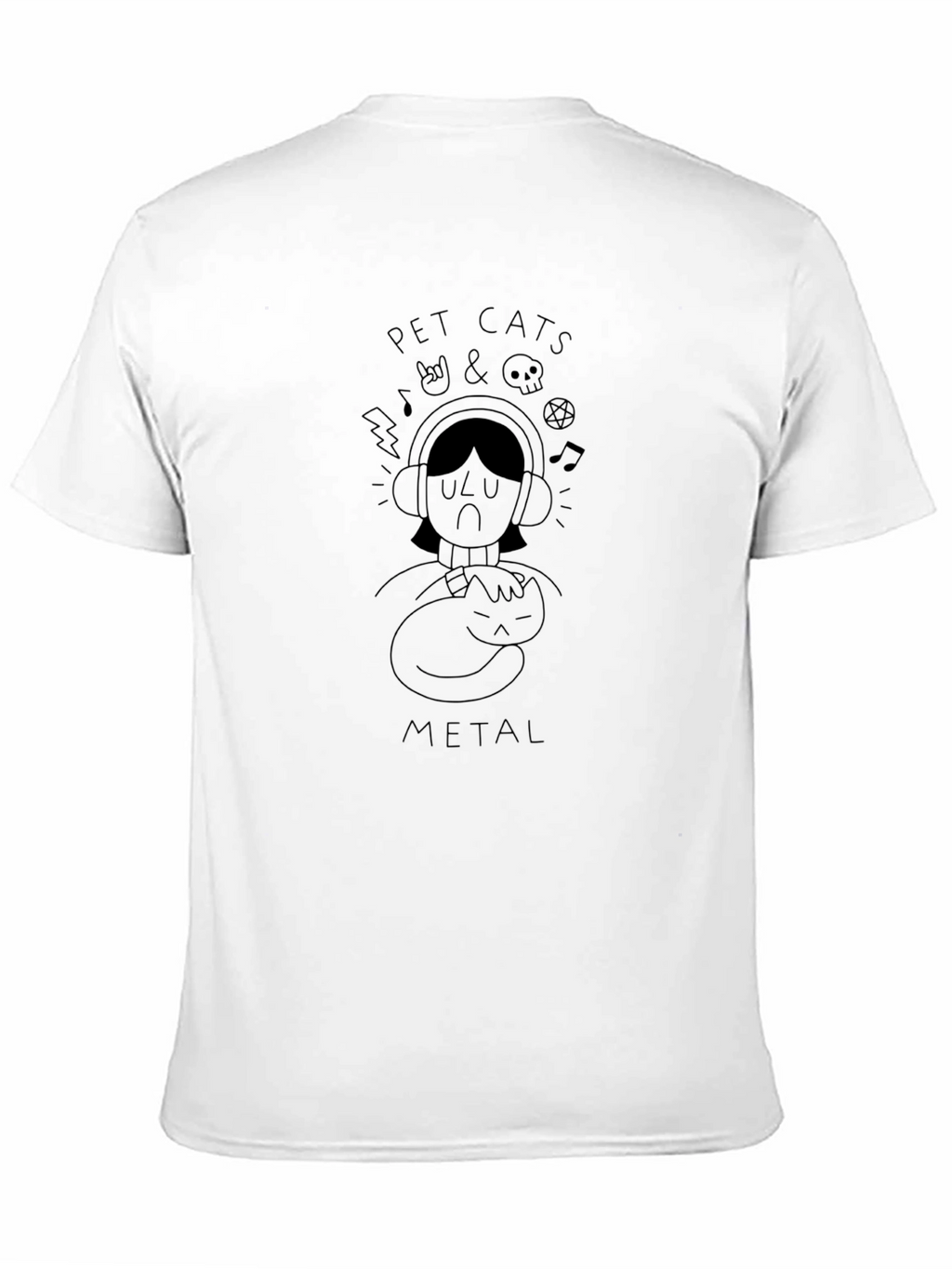 Pet Cats & Metal Black T-Shirt