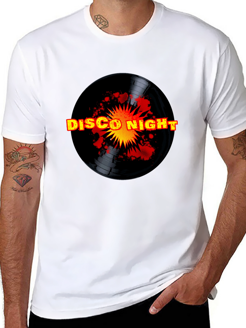 Disco Night Black T-Shirt