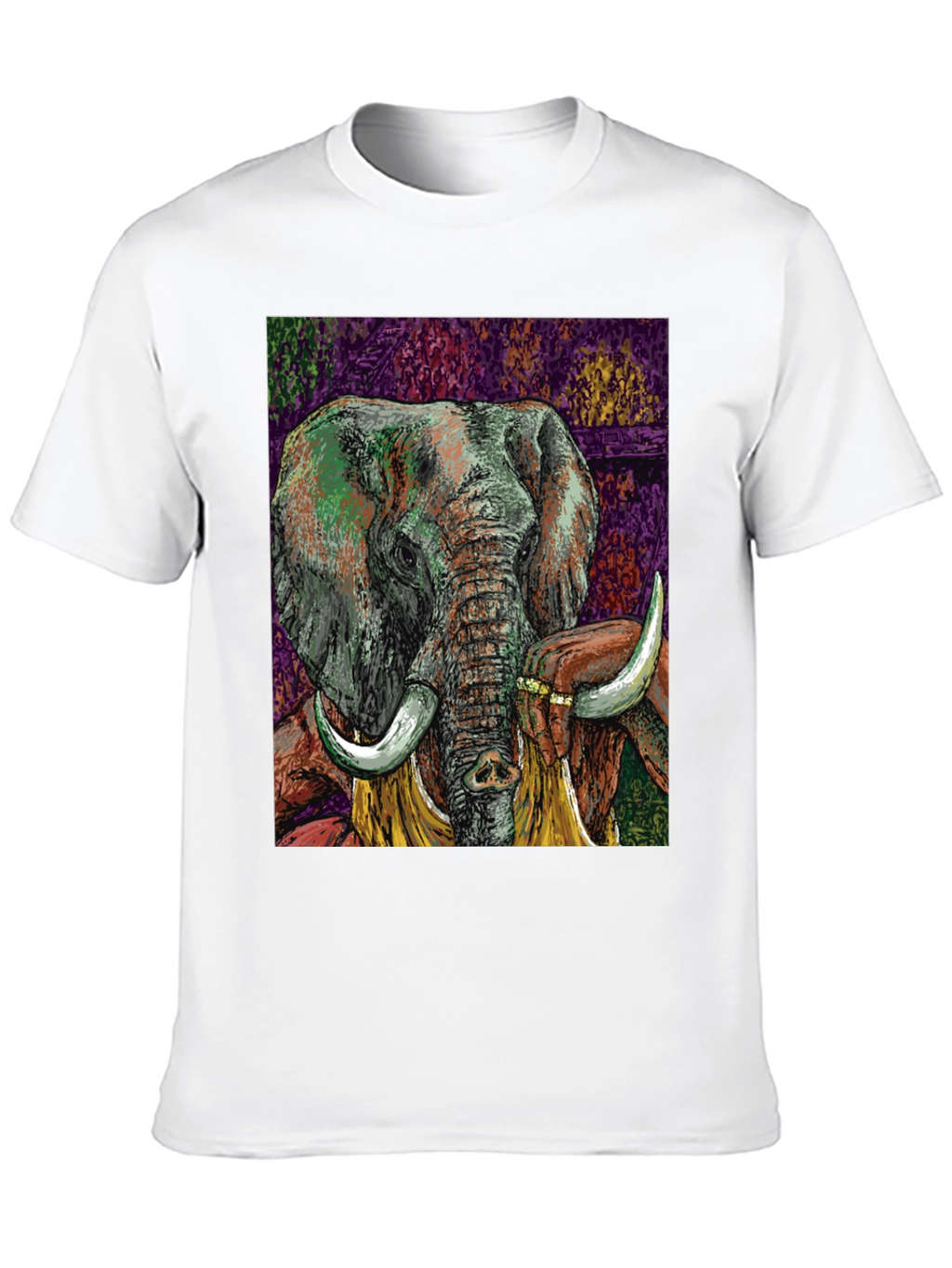 Elephant Art Graphic T-Shirt
