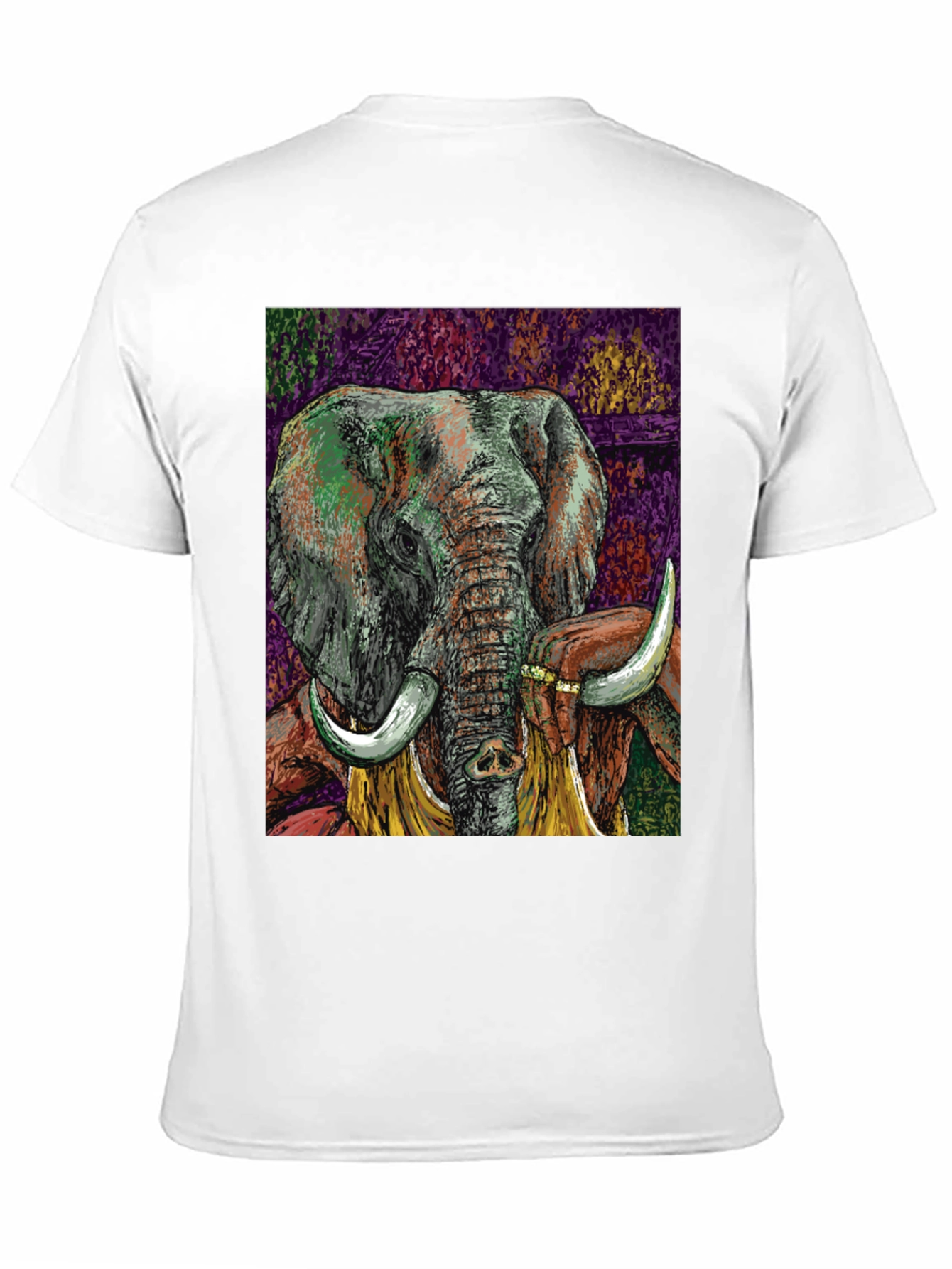 Elephant Art Graphic T-Shirt