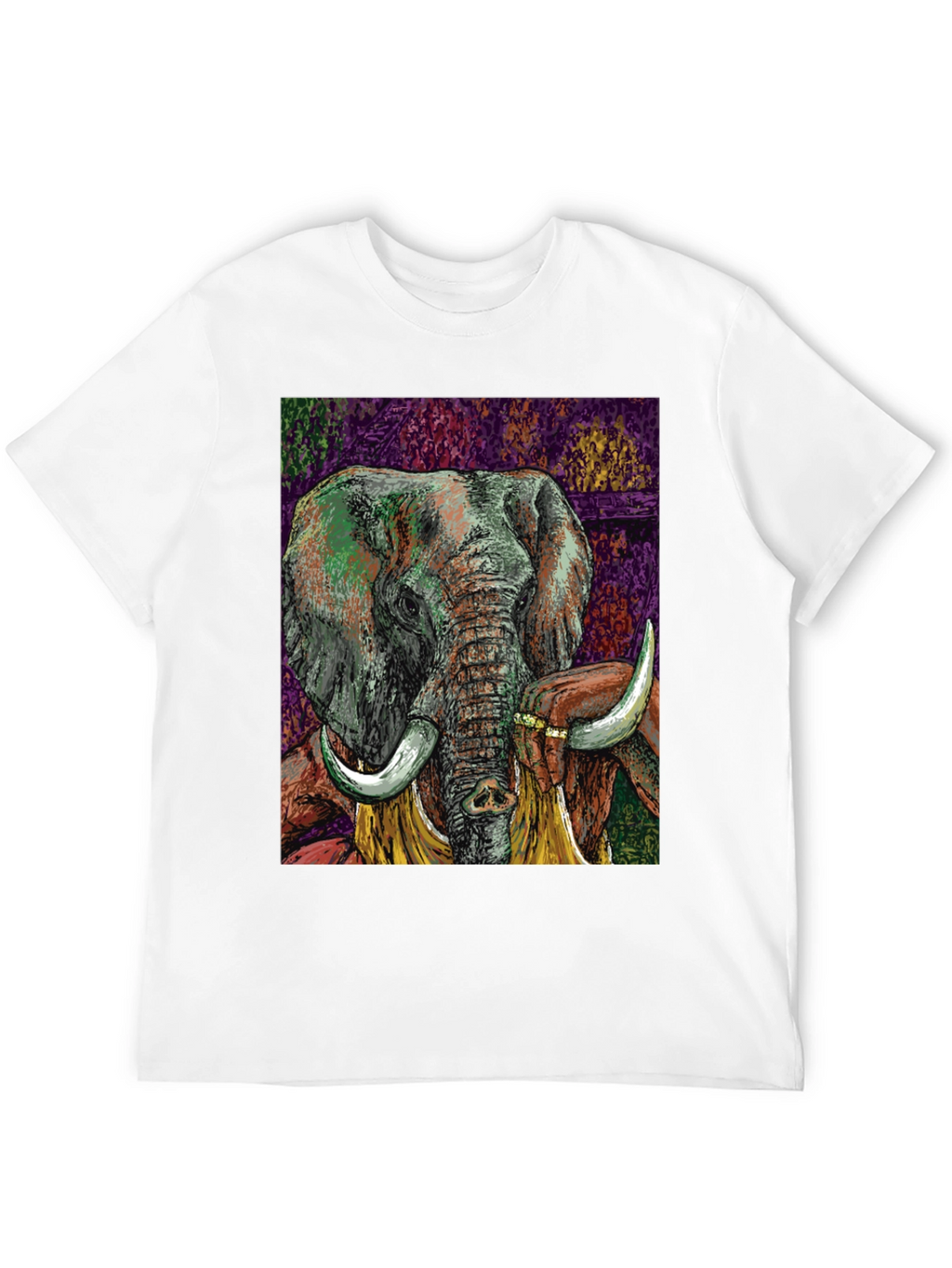 Elephant Art Graphic T-Shirt