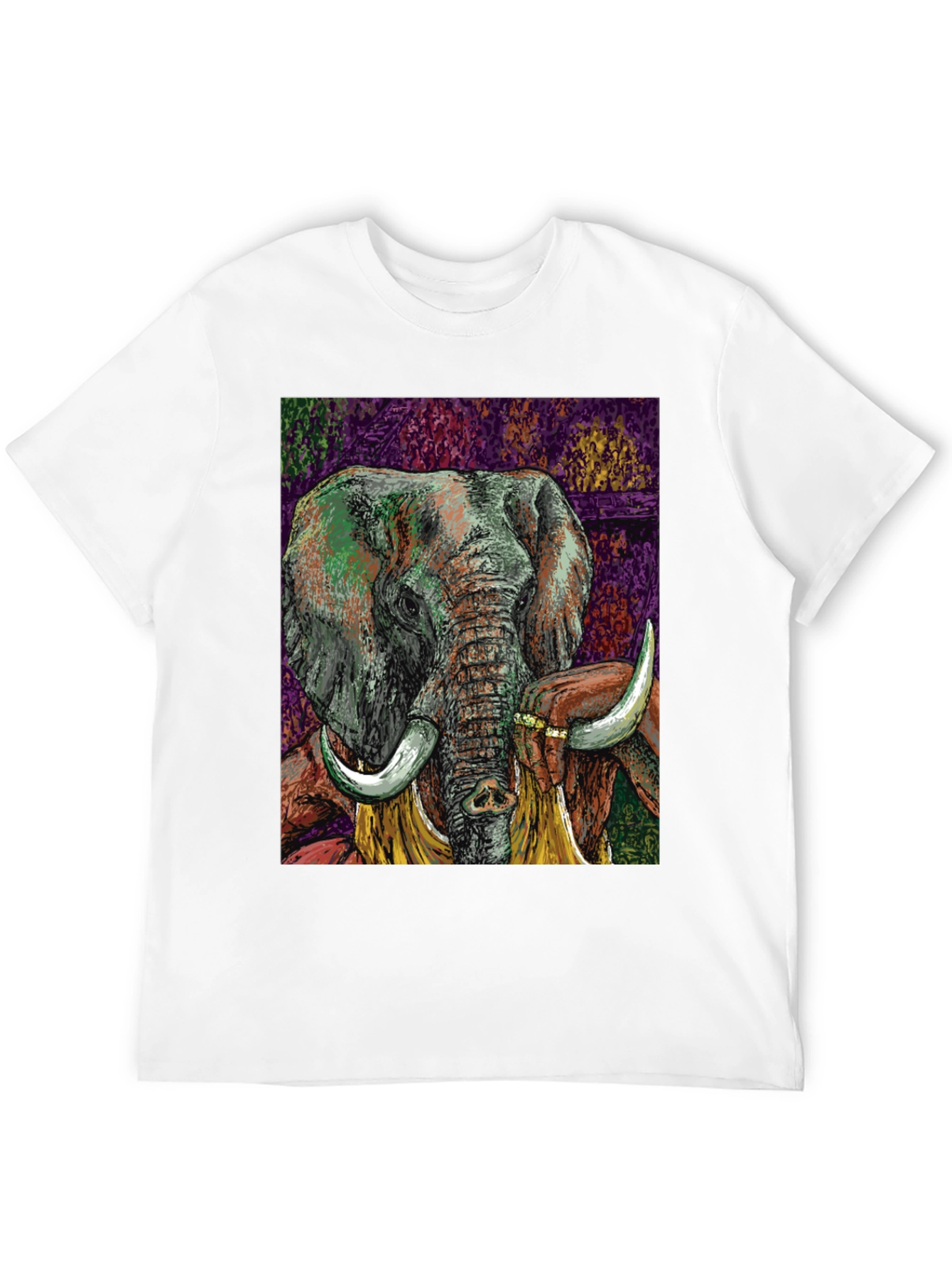 Elephant Art Graphic T-Shirt
