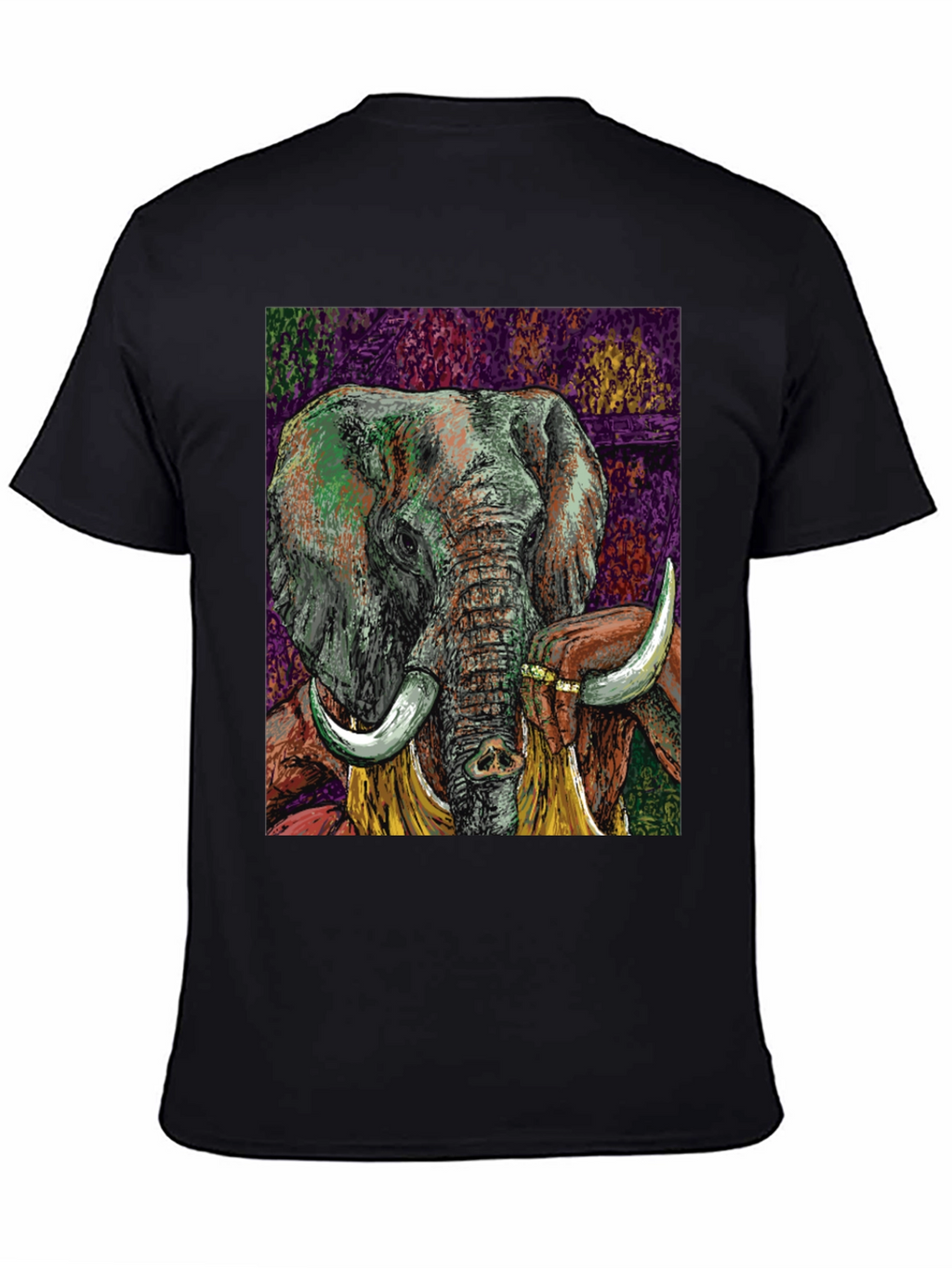 Elephant Art Graphic T-Shirt
