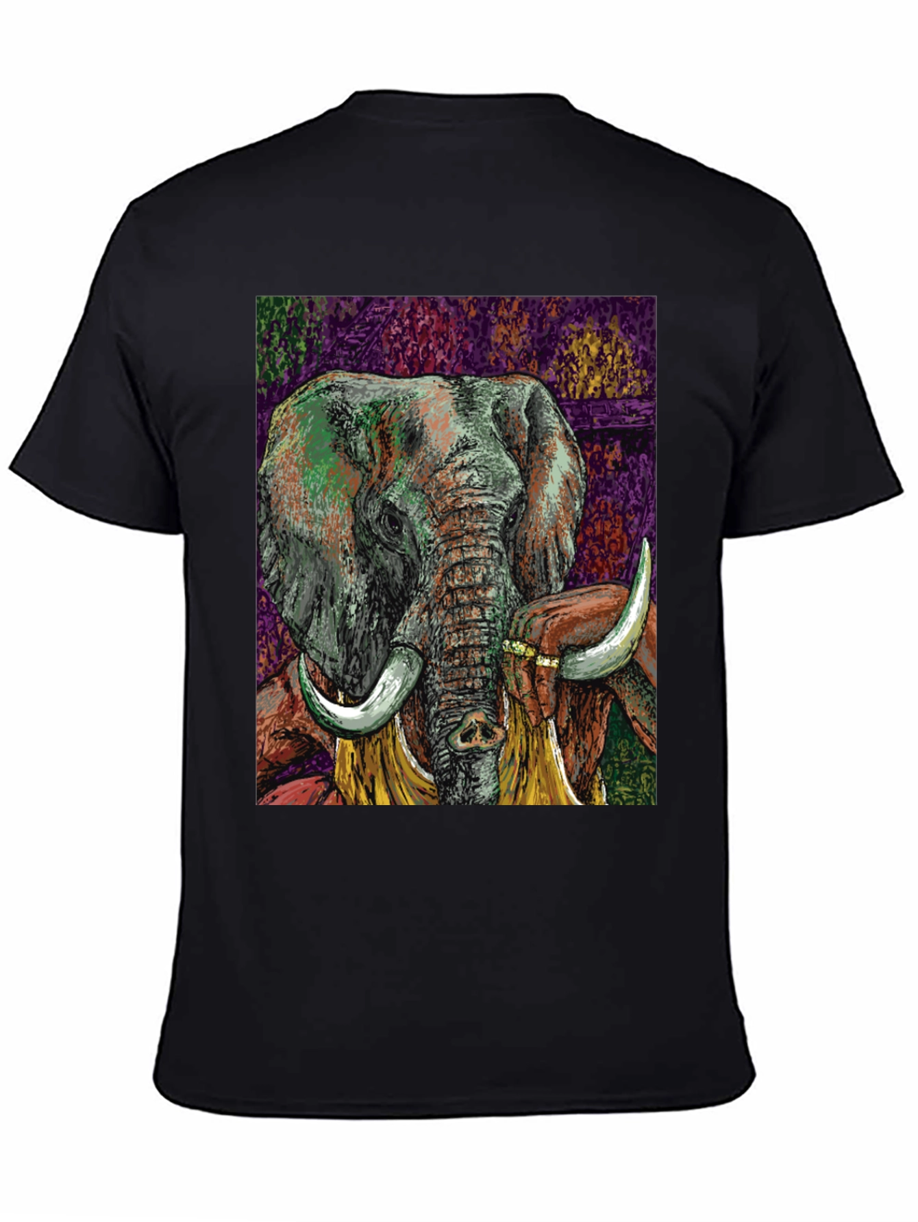 Elephant Art Graphic T-Shirt