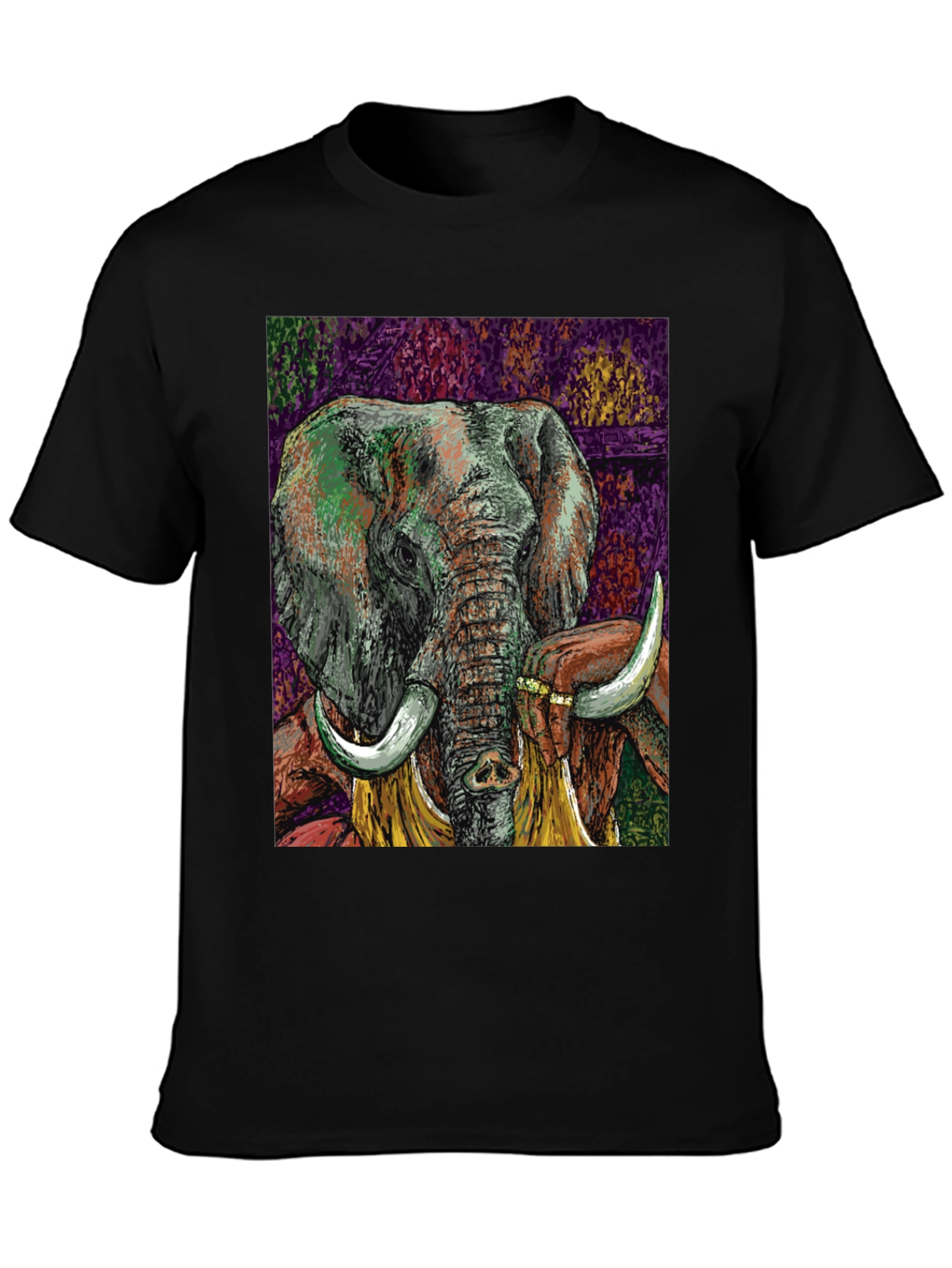 Elephant Art Graphic T-Shirt