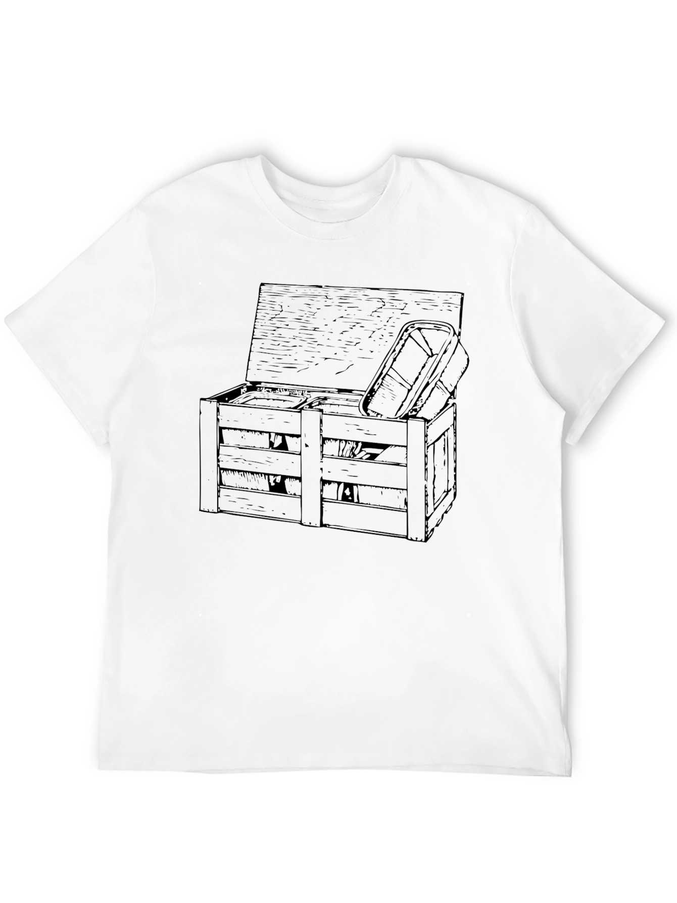 Novelty Crate Graphic Tee - Unique Design!