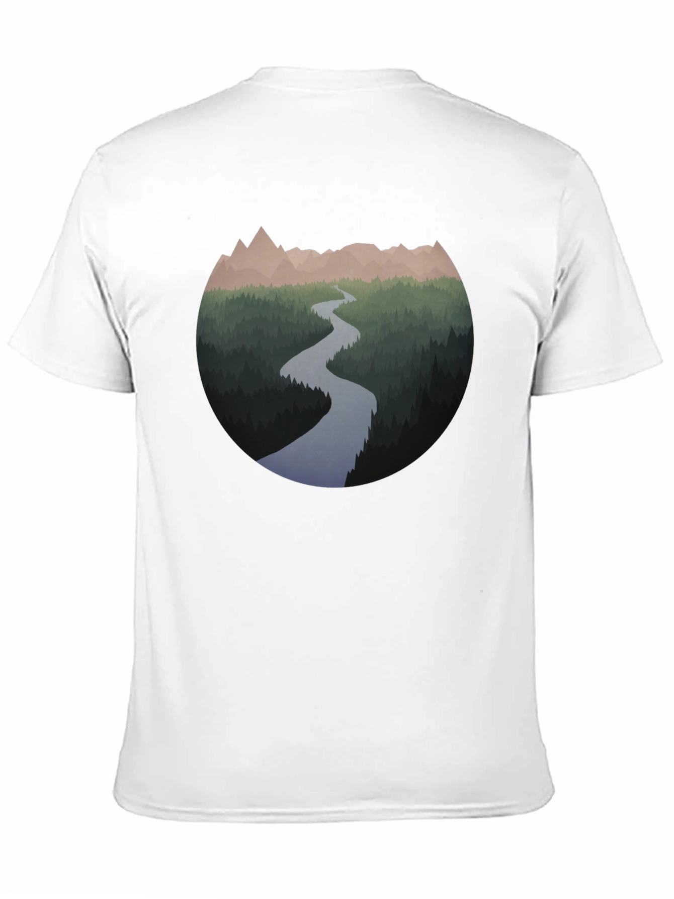 Mountain River Graphic T-Shirt